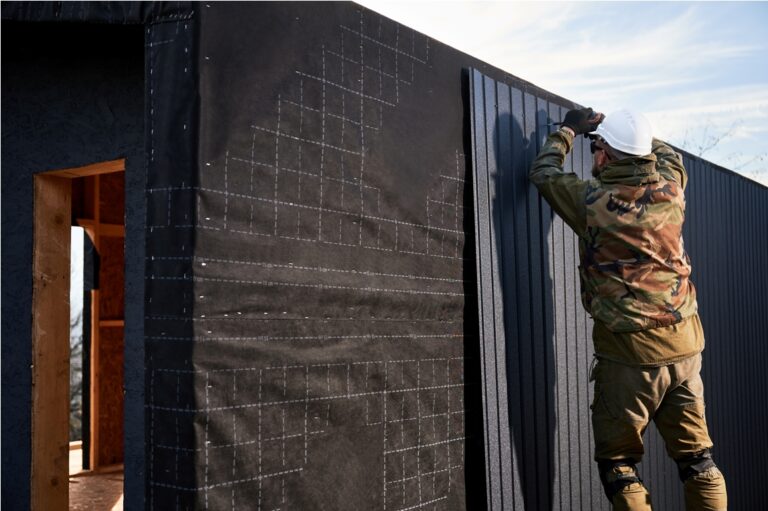 builder installing corrugated iron sheet used as f 2022 08 19 07 46 25 utc