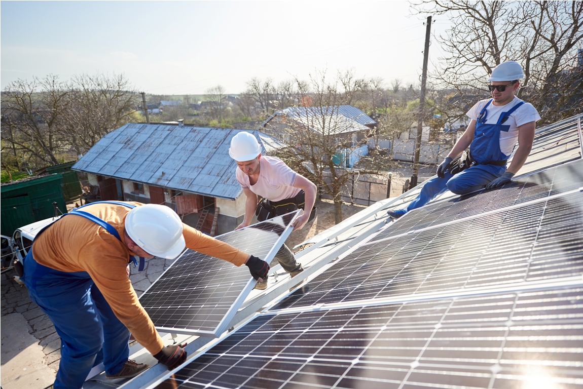 installing solar photovoltaic panel system on roof 2022 05 16 16 04 44 utc
