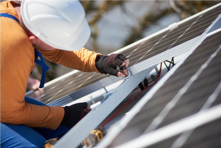 installing solar photovoltaic panel system on roof 2022 05 16 16 02 24 utc