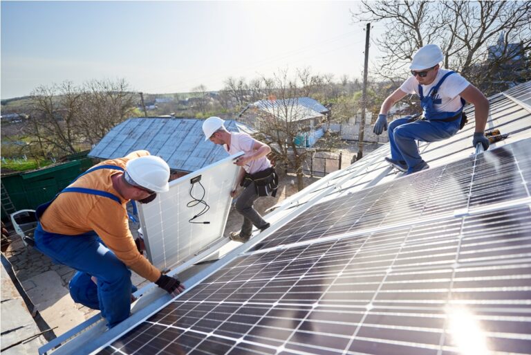 installing solar photovoltaic panel system on roof 2022 05 16 16 04 38 utc