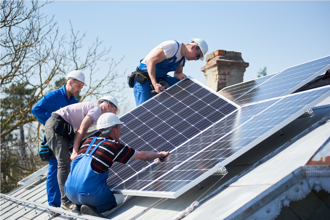 installing solar photovoltaic panel system on roof 2022 05 16 16 05 15 utc