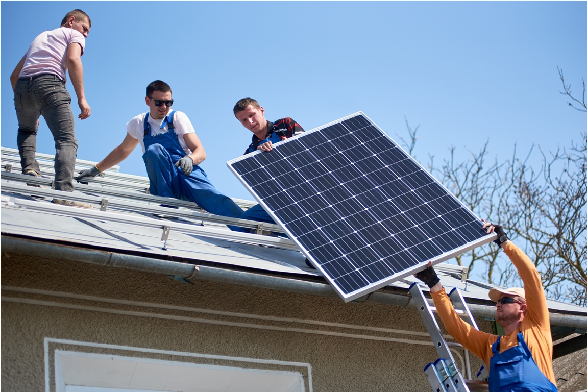 installing solar photovoltaic panel system on roof 2022 05 16 16 02 47 utc