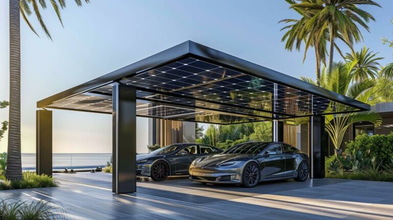 Le carport solaire de luxe