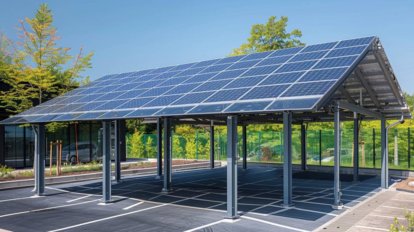 Les avantages des matériaux pour les carports solaires